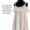 Vestidos mas grandes para niñas, extendemos el ancho no el largo de los vestidos