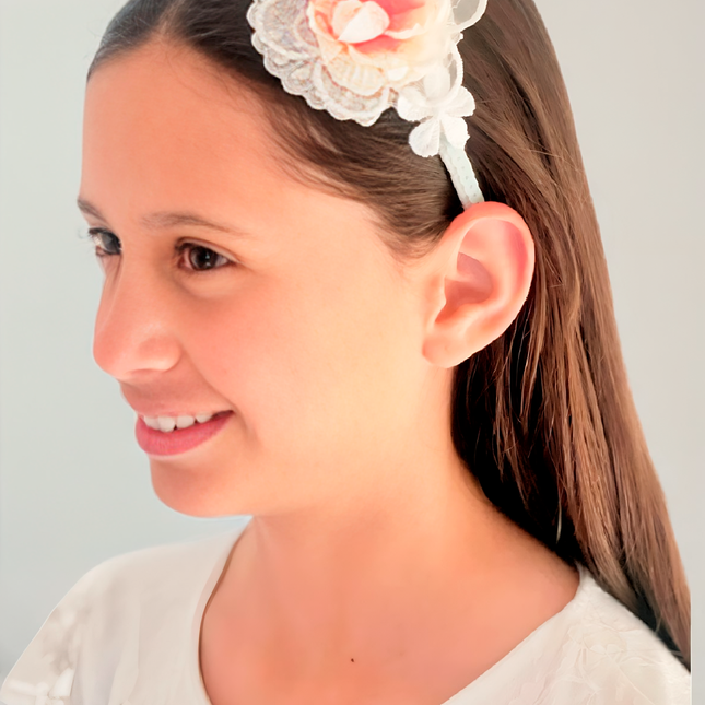 Cintillo de Flores y charms para Niña (Calipso florcita)