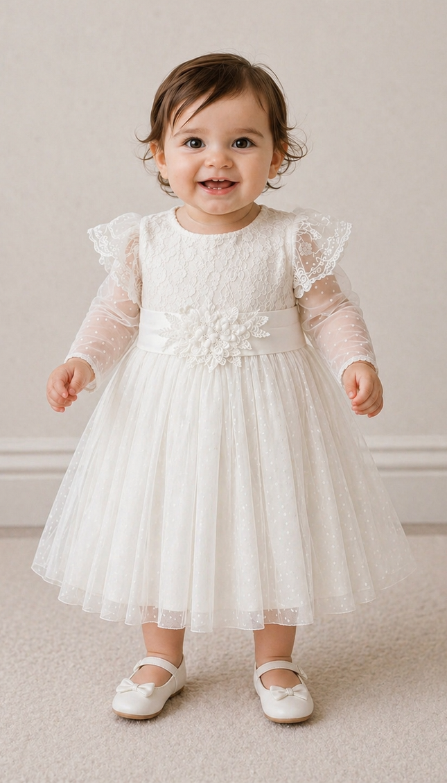 Vestido Baby Alberta (52 cm contorno)