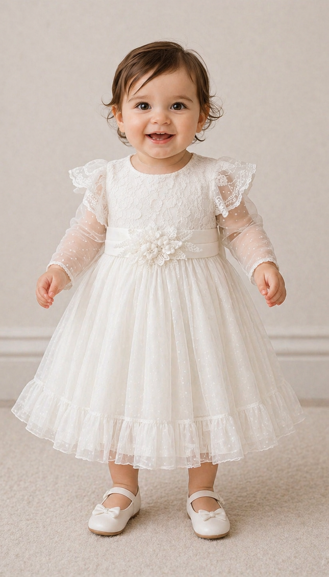 Vestido Baby Alegria (52 cm contorno)