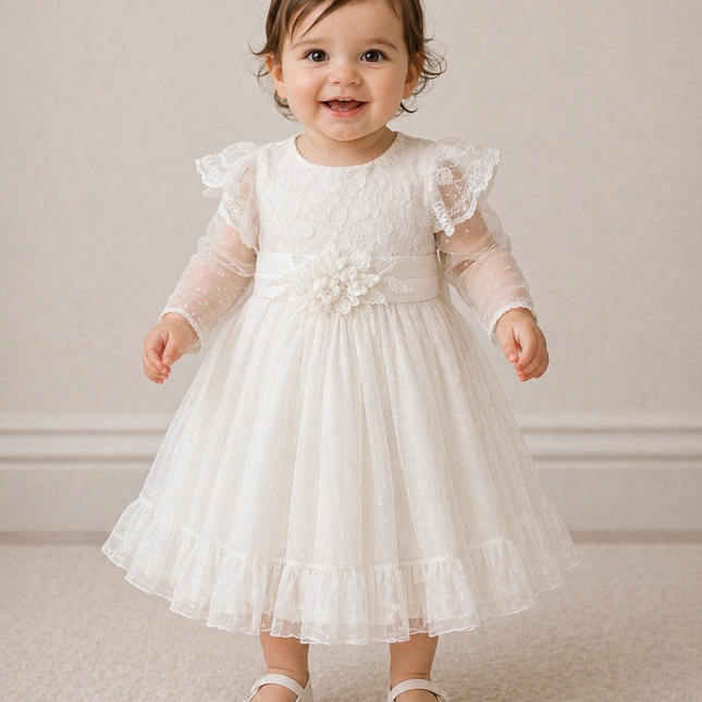 Vestido Baby Alegria (52 cm contorno)