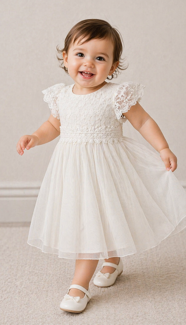 Vestido Baby Pascuala sin manga (52 cm contorno)