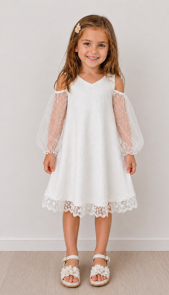 Vestido Petite Campbell sin hombro (62 cm contorno)