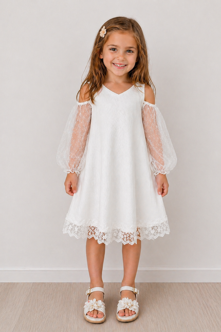 Vestido Petite Campbell sin hombro (62 cm contorno)
