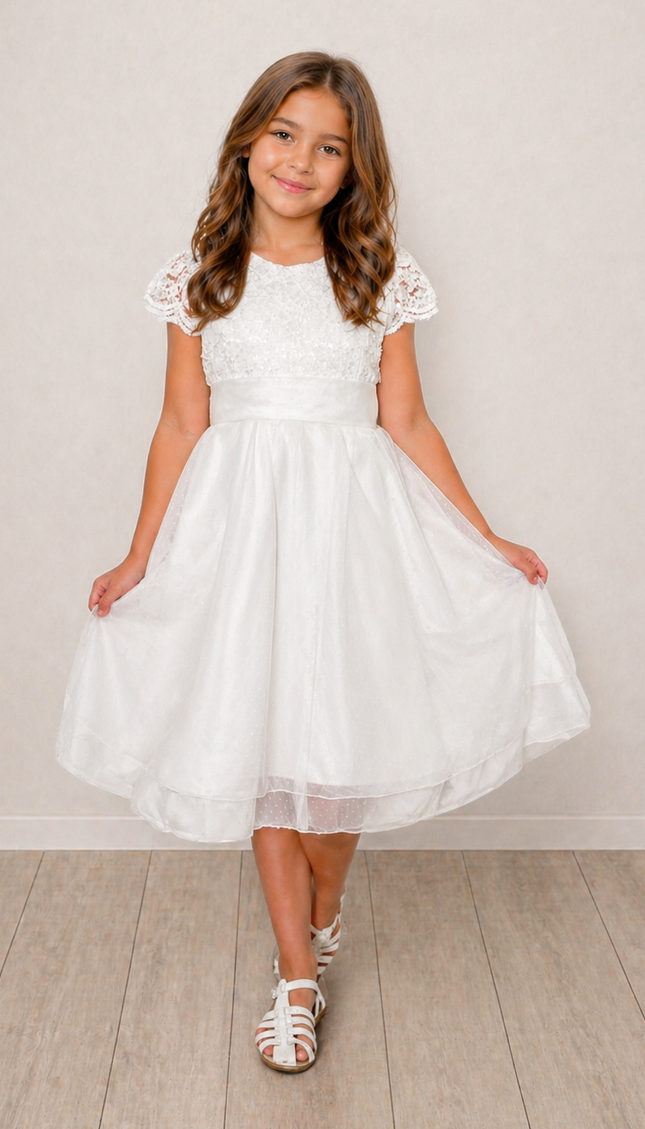 Vestido Grace Sara Kay Blanco (70 cm contorno)