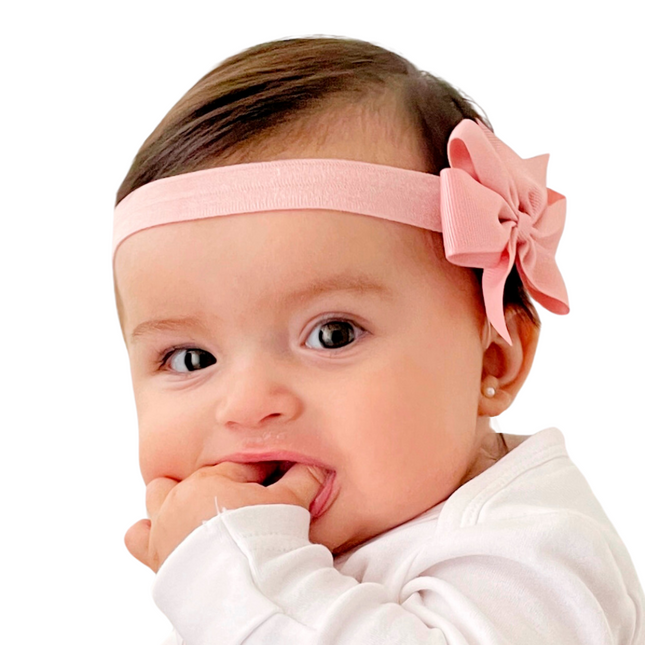 Cintillo elasticado guagua rosa