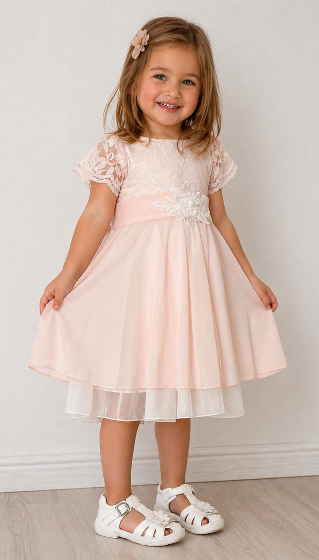 Vestido Petite Sara Rosa (59 cm contorno)