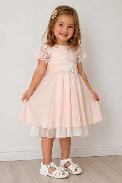 Vestido Petite Sara Rosa (59 cm contorno)