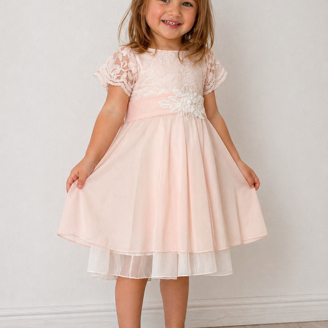 Vestido Petite Sara Rosa (59 cm contorno)