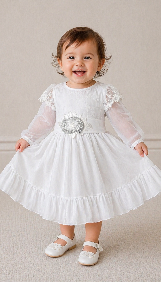 Vestido Baby Patricia (54 cm contorno)