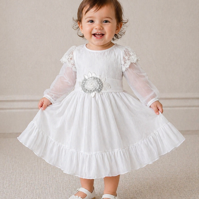 Vestido Baby Patricia (54 cm contorno)