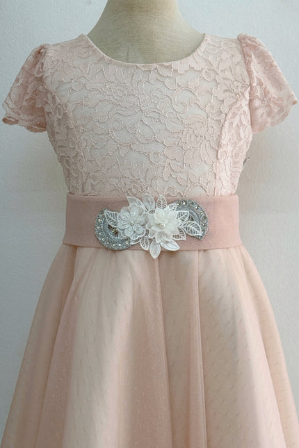 Vestido Junior Sara Kay  Rosa plata II (78 cm contorno)