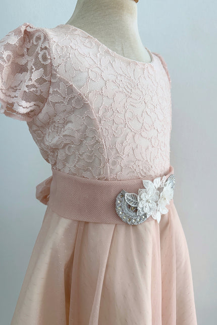Vestido Junior Sara Kay  Rosa plata II (78 cm contorno)