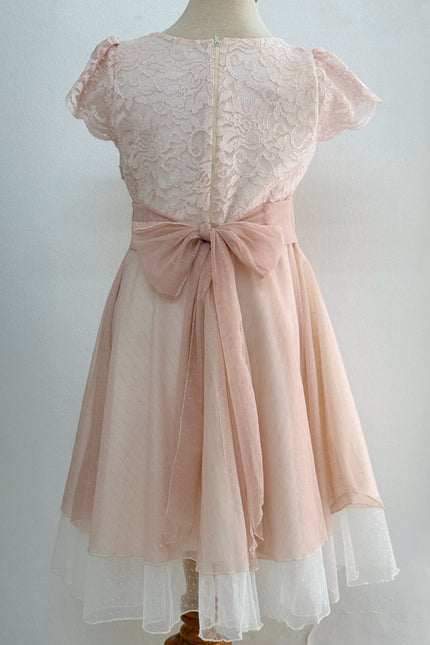 Vestido Junior Sara Kay  Rosa plata II (78 cm contorno)