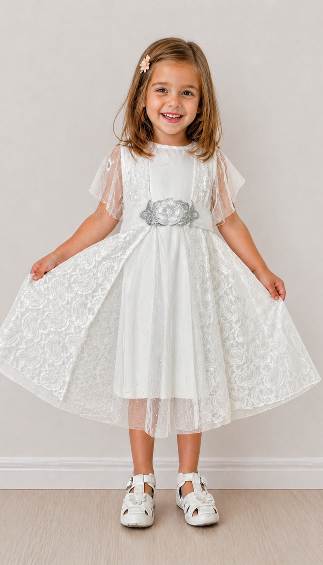 Vestido Petite Gala Blanco (59 cm contorno)
