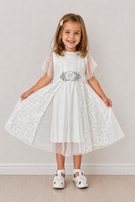 Vestido Petite Gala Blanco (59 cm contorno)