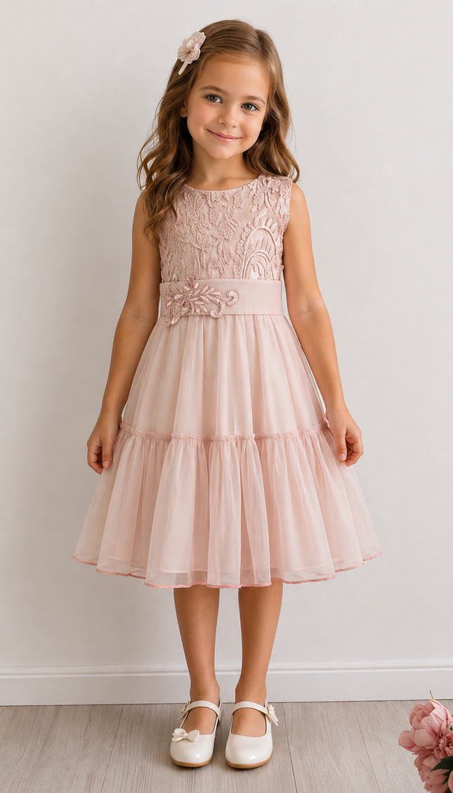 Vestido Petite Milena Rosa (59 cm contorno)