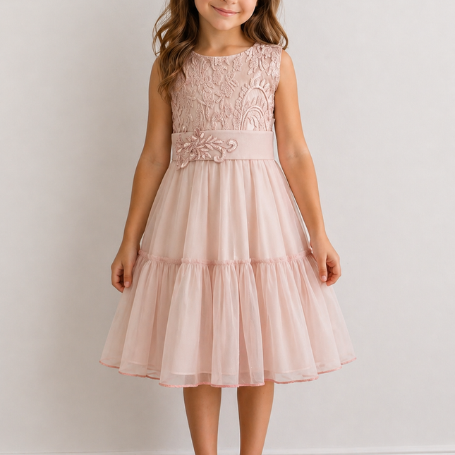 Vestido Petite Milena Rosa (59 cm contorno)