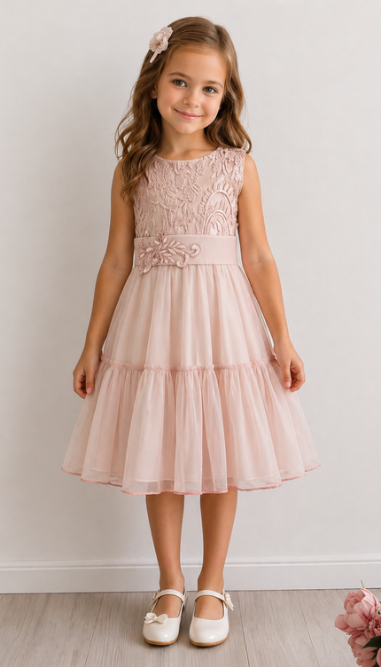 Vestido Petite Milena Rosa (59 cm contorno)