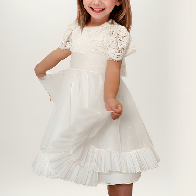 Vestido Niña Patricia crudo Baby