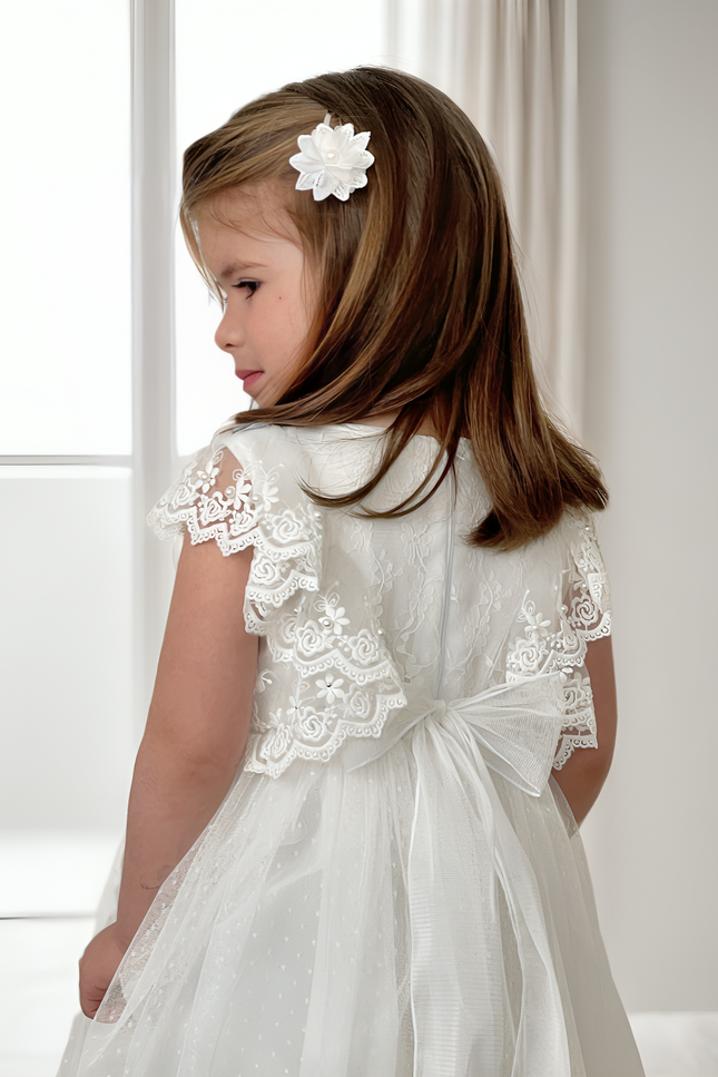 Vestido Niña Paloma Blanco Baby