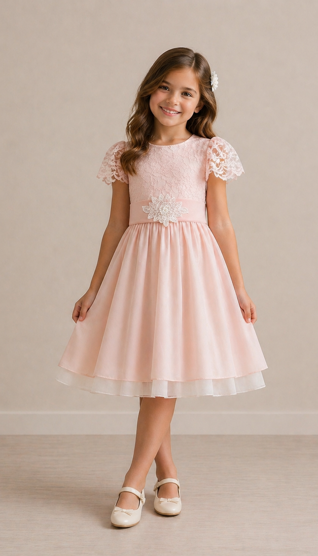Vestido Bloom Sara Rosa (66 cm contorno)